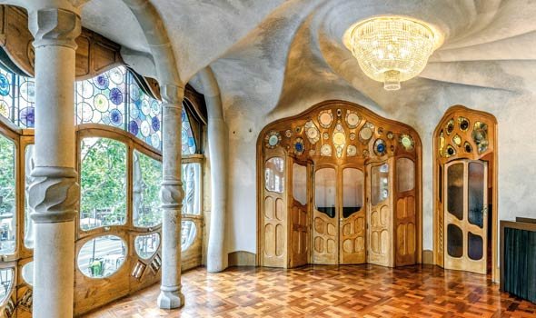 Interior de la Casa Batlló en Barcelona