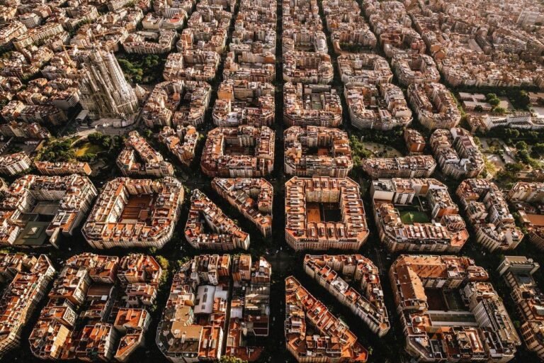 Vista elevada del Eixample de Barcelona